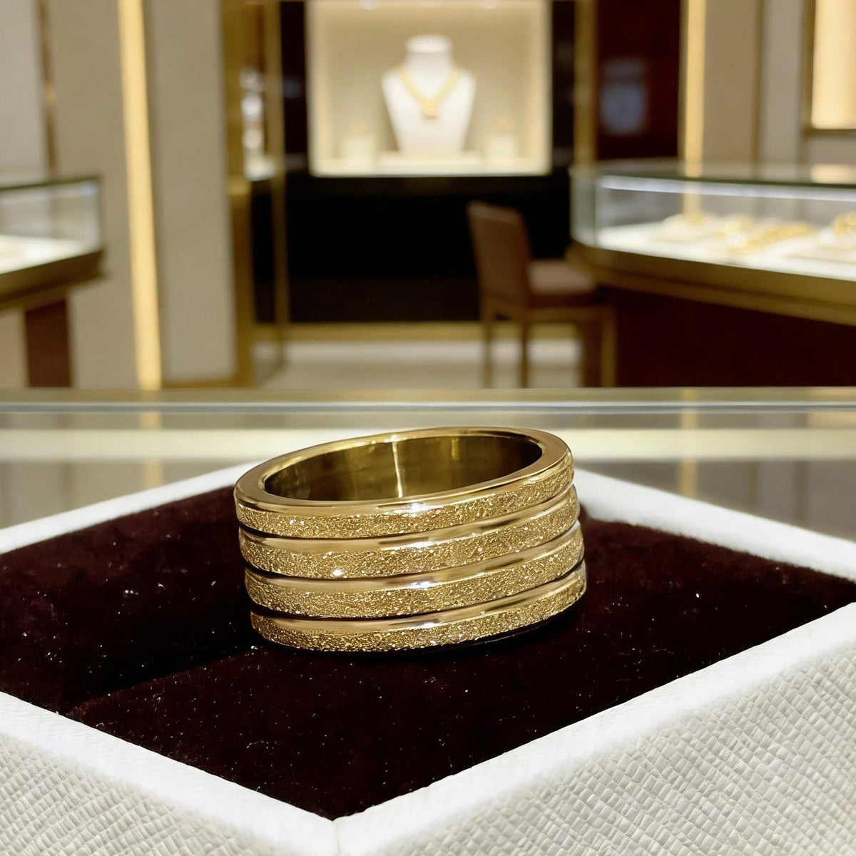 Martin Graham ring in polished metal-tone – front product view