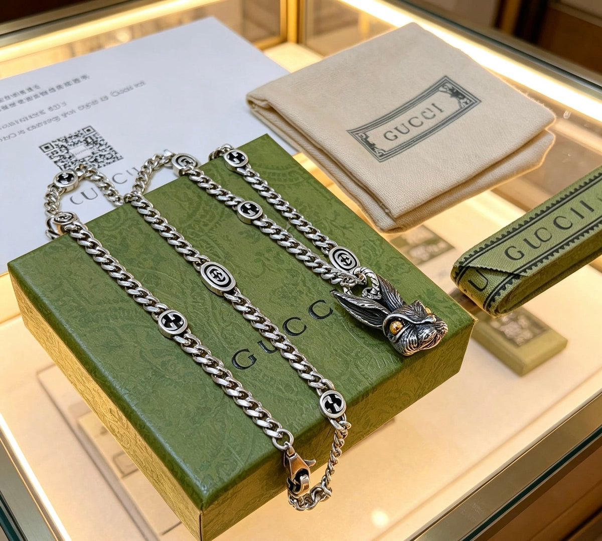 Martin Graham pendant necklace in polished metal-tone – main product view