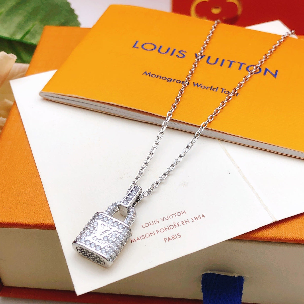 Martin Graham pendant necklace in polished metal-tone – detail view
