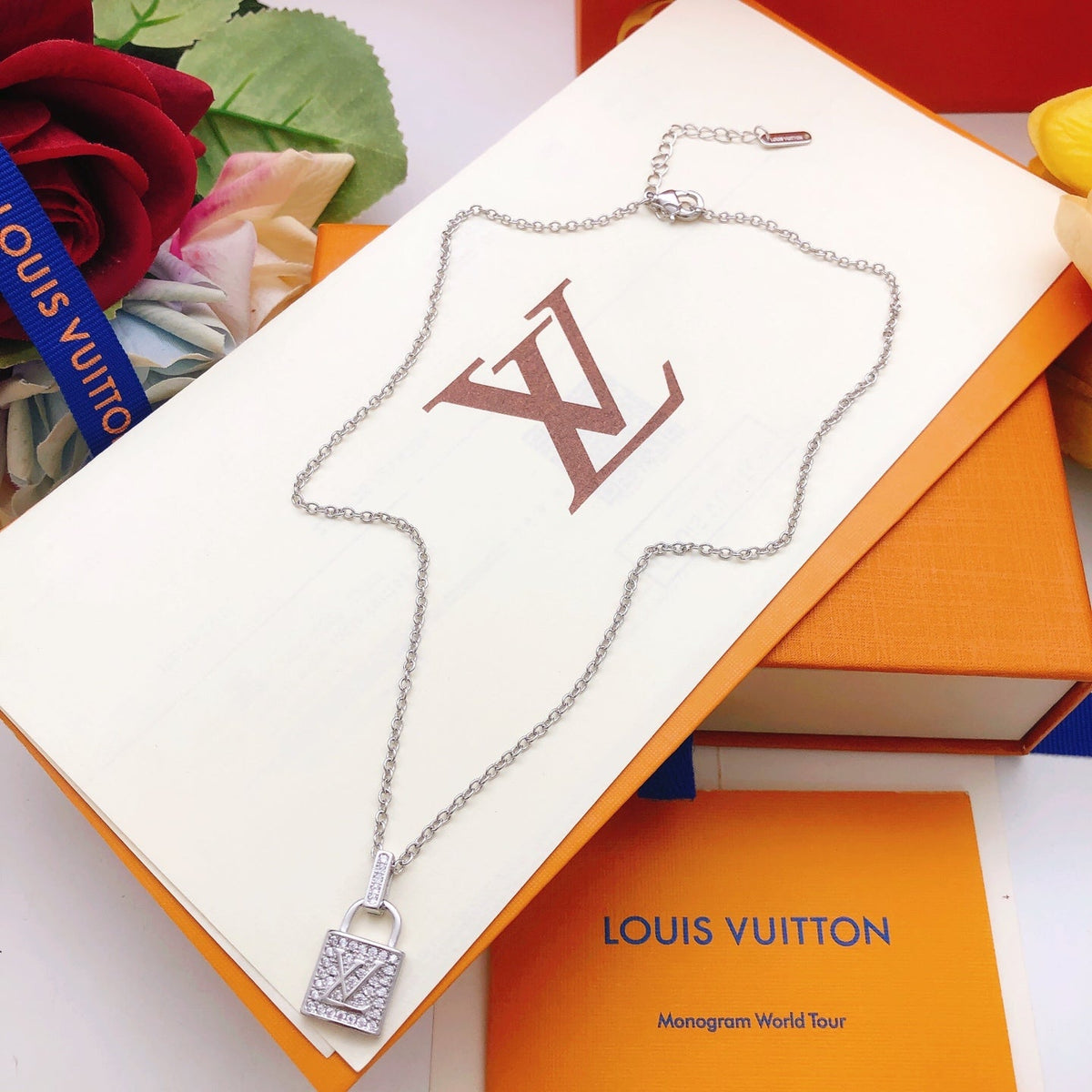 Martin Graham pendant necklace in polished metal-tone – close-up detail