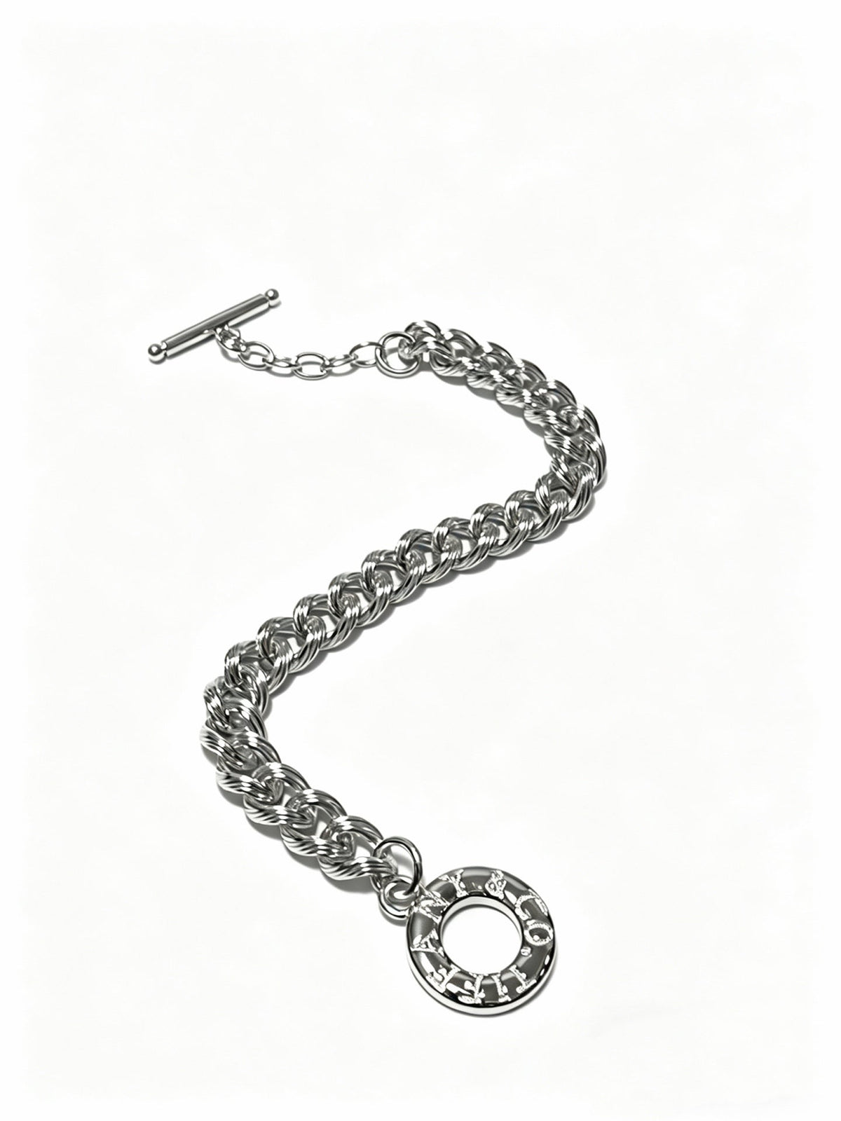 Martin Graham bracelet in polished metal-tone – detail view