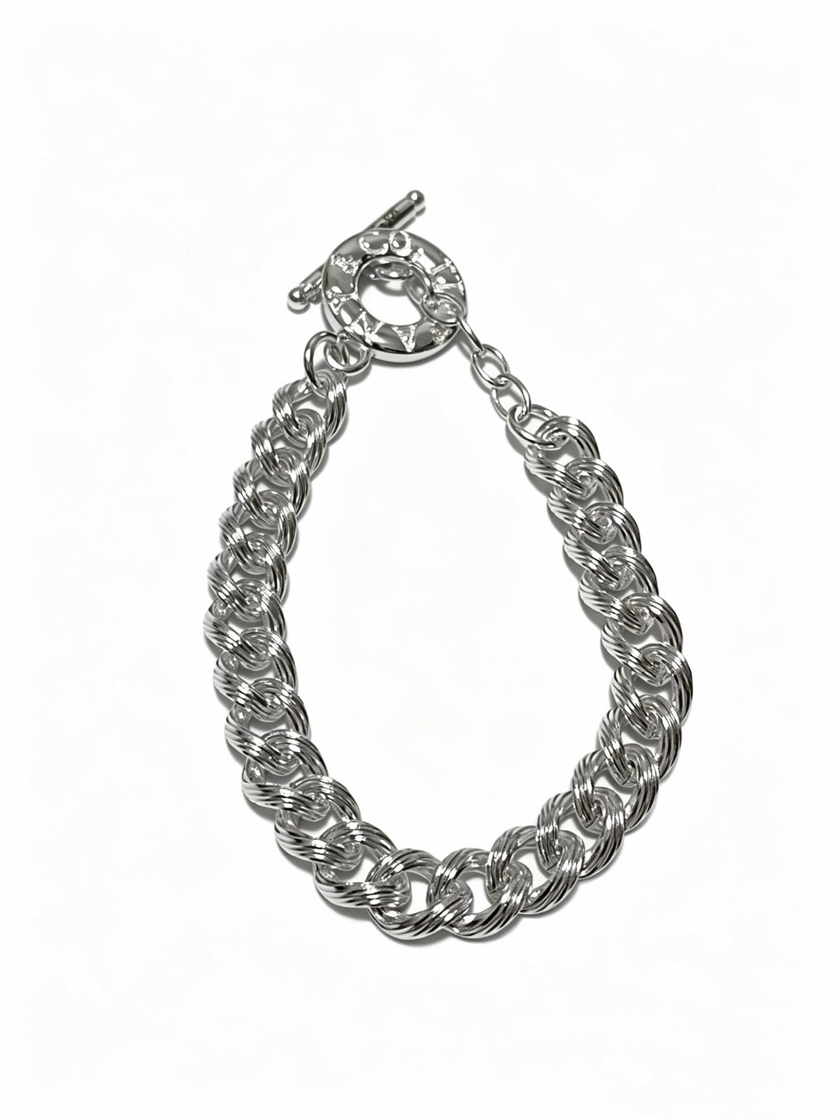 Martin Graham bracelet in polished metal-tone – front product view