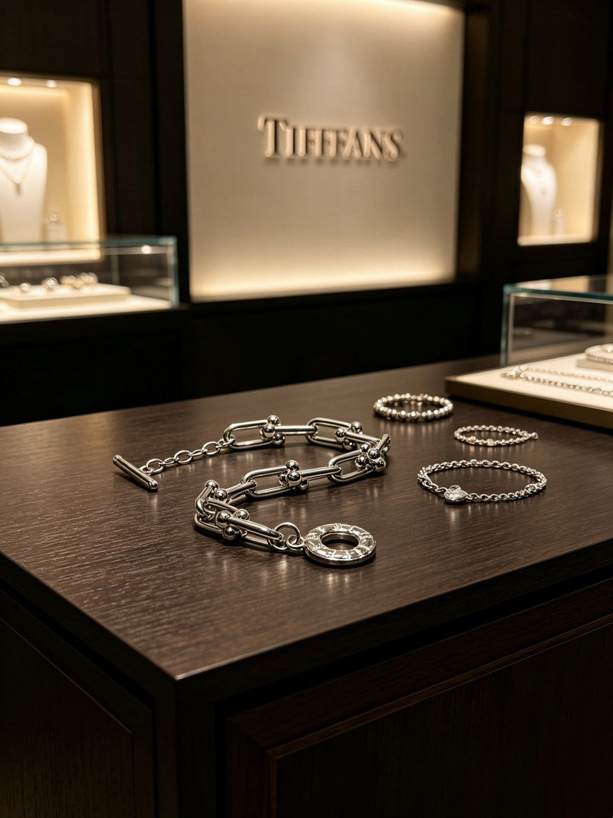 Martin Graham bracelet in polished metal-tone – detail view
