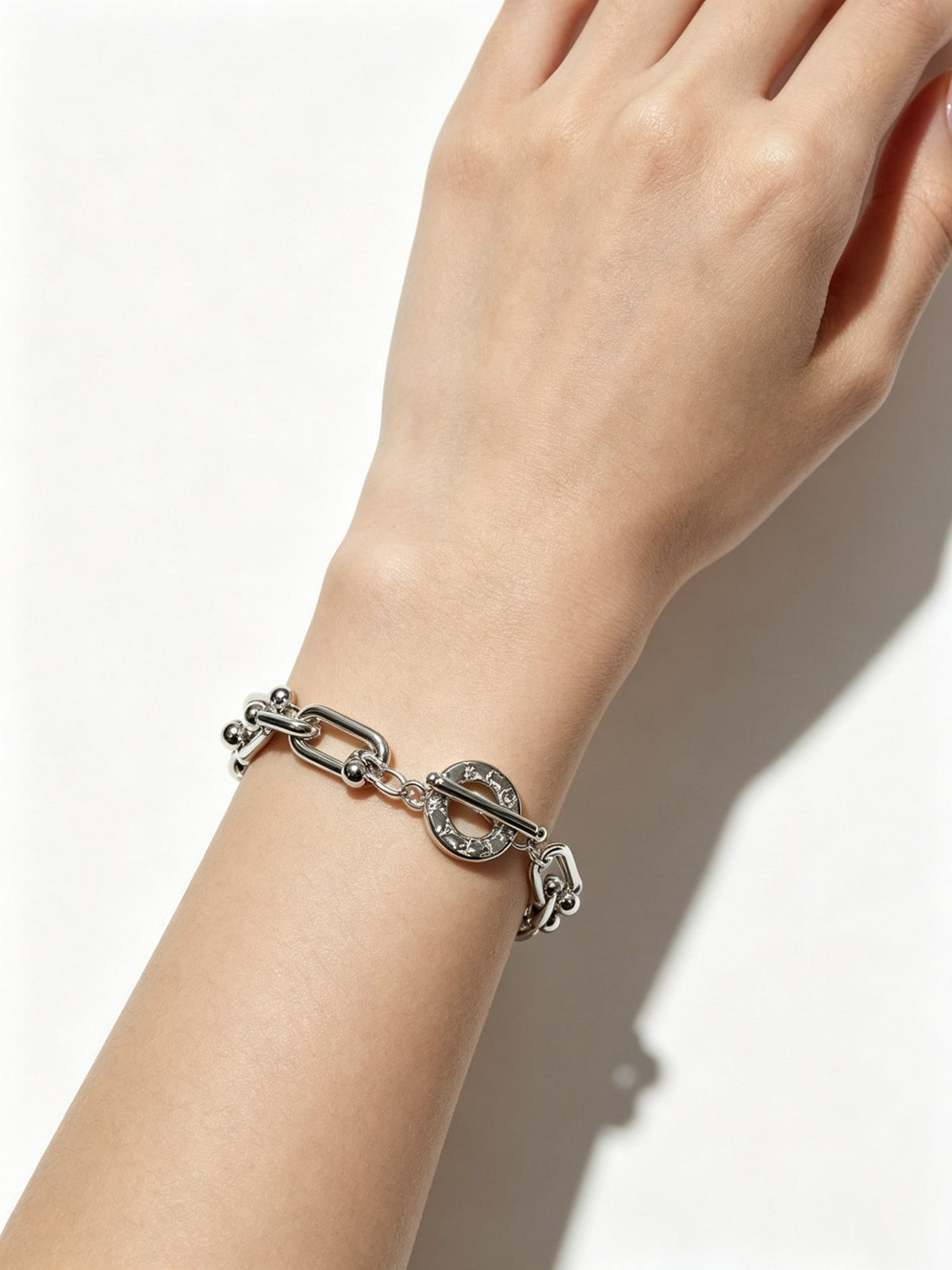 Martin Graham bracelet in polished metal-tone – main product view