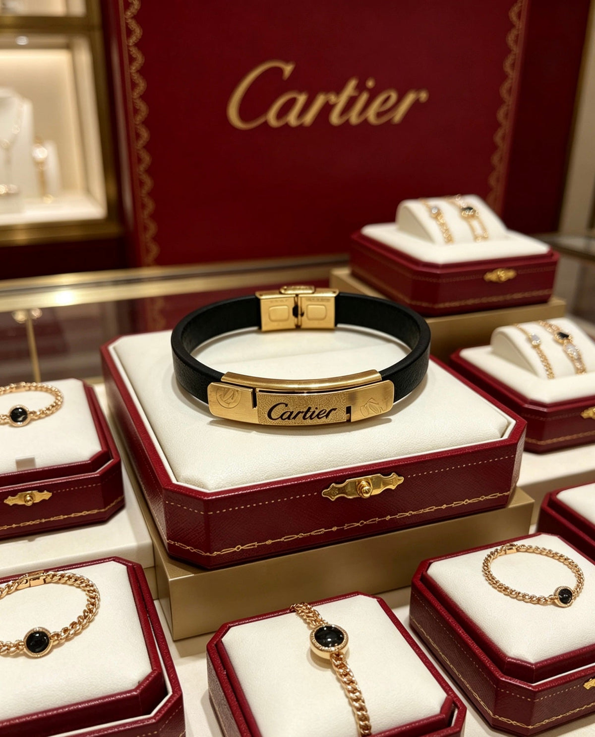 Martin Graham bracelet in polished metal-tone