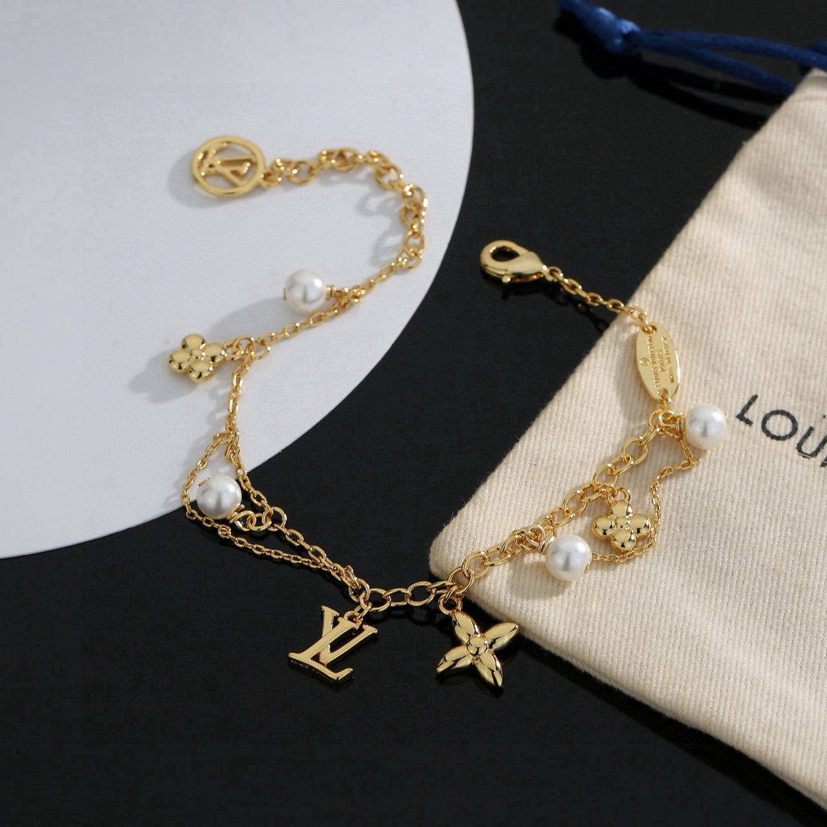 Martin Graham bracelet in polished metal-tone – main product view