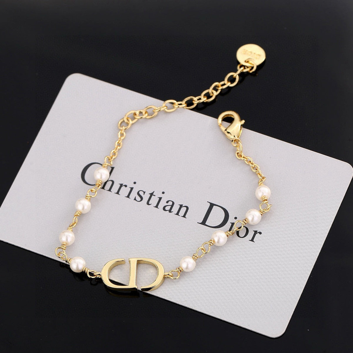 Martin Graham bracelet in polished metal-tone – side detail