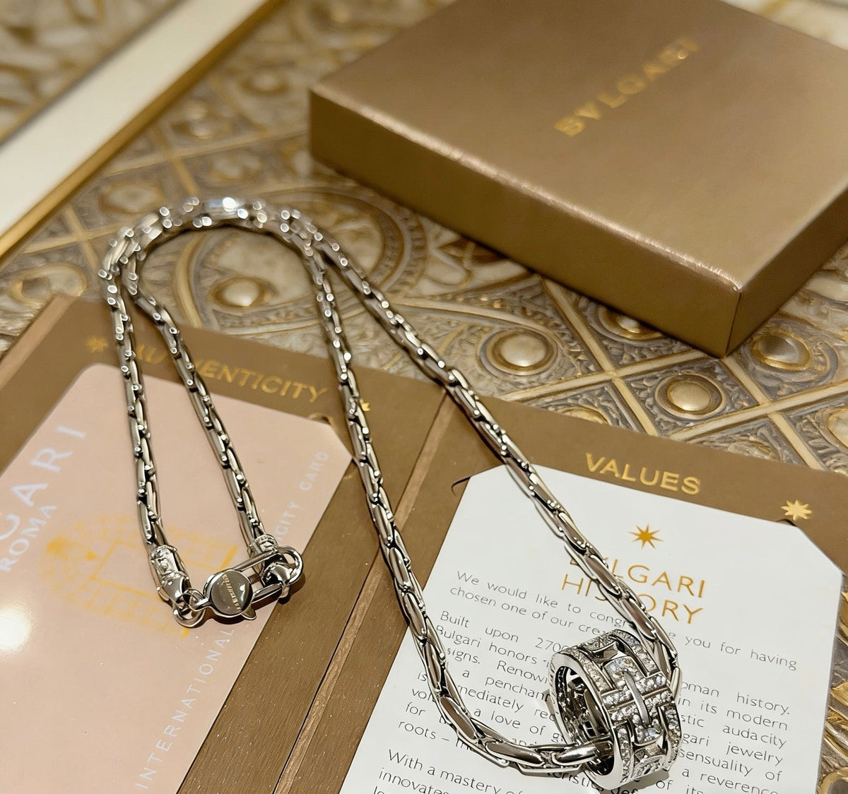 Martin Graham ring in polished metal-tone – front product view