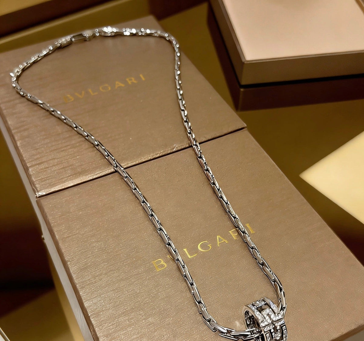 Martin Graham ring in polished metal-tone – styled product view