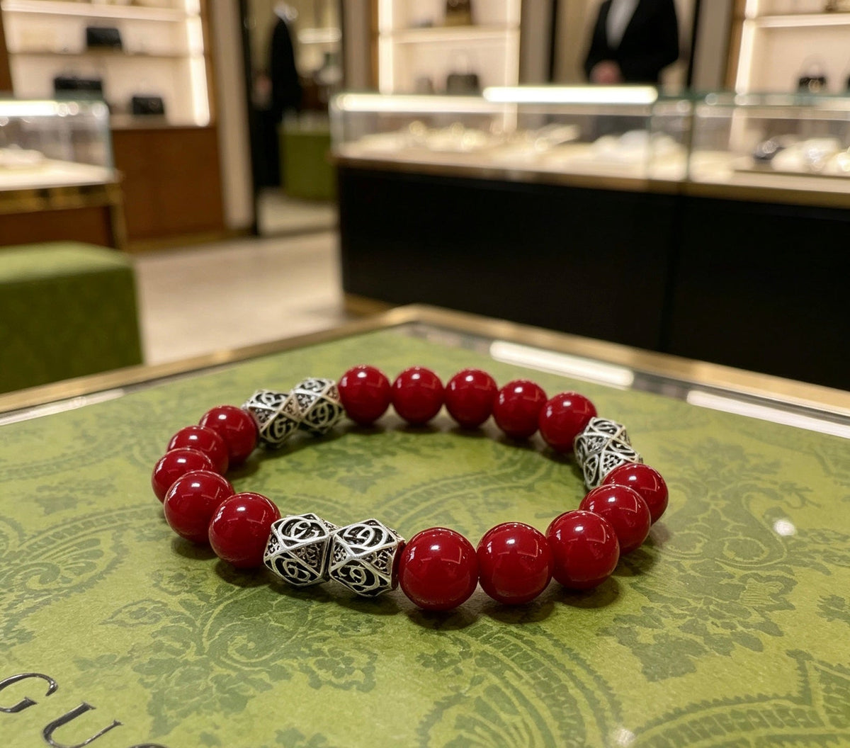 Martin Graham bracelet in polished metal-tone – front product view