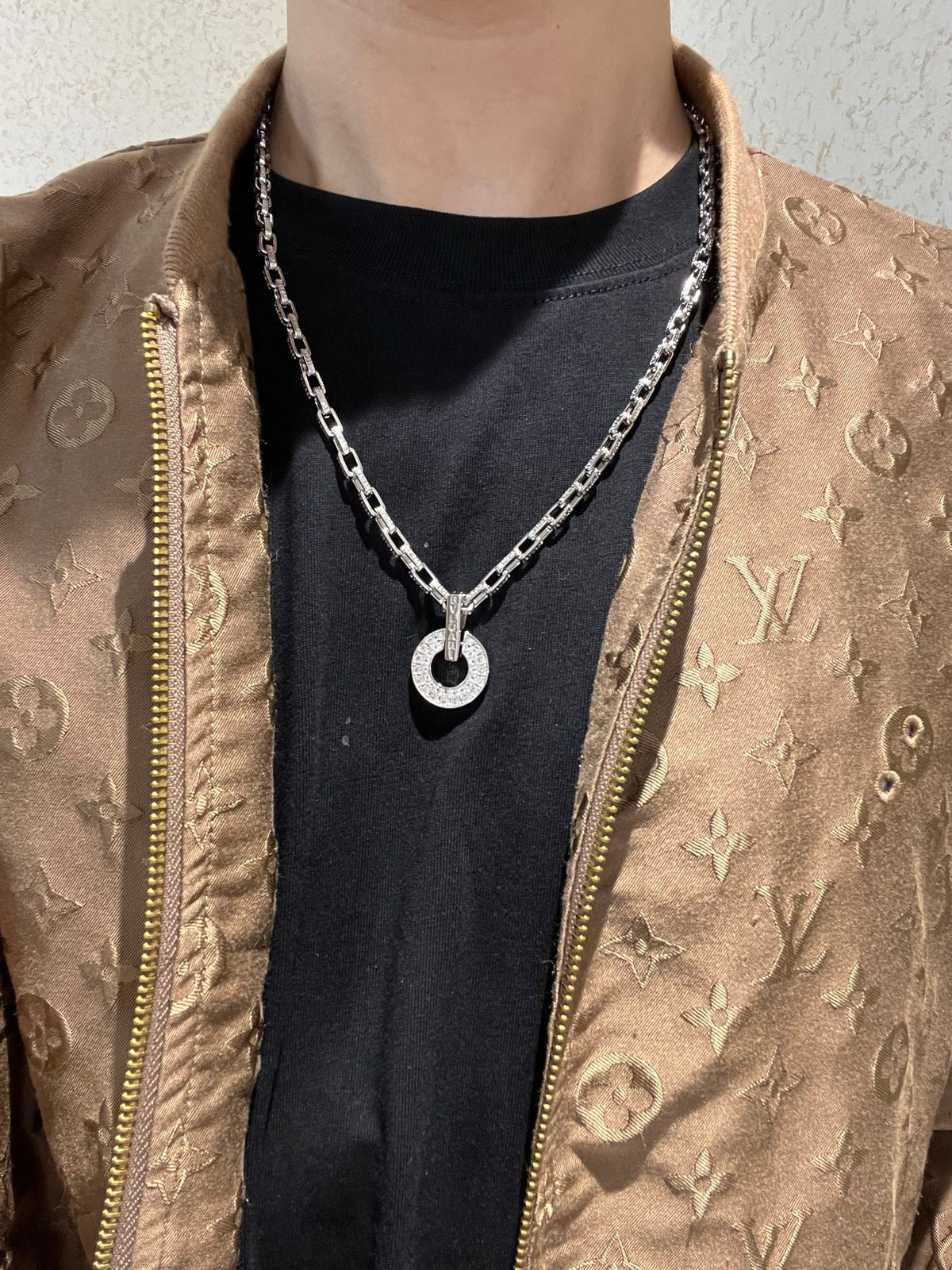 Martin Graham ring in polished metal-tone – styled product view