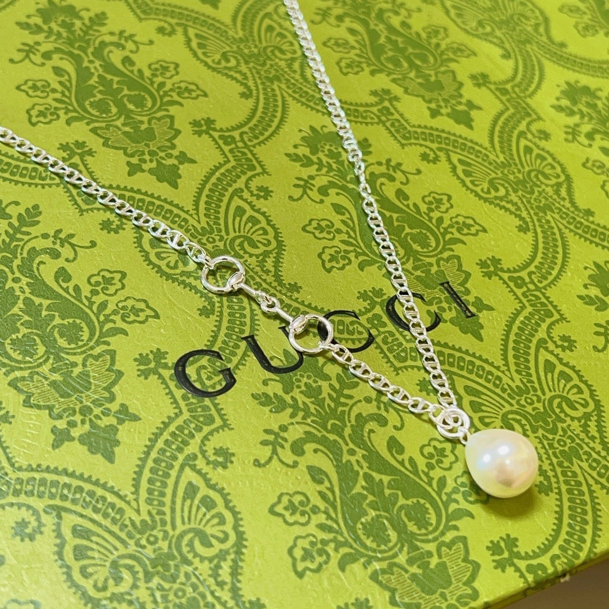 Martin Graham pendant necklace in polished metal-tone – main product view