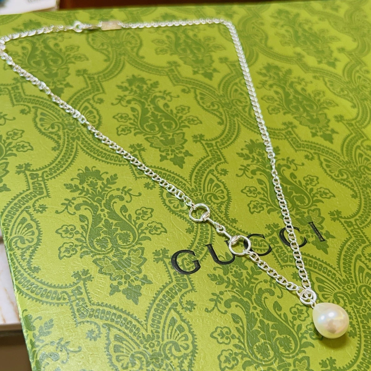 Martin Graham pendant necklace in polished metal-tone – main product view