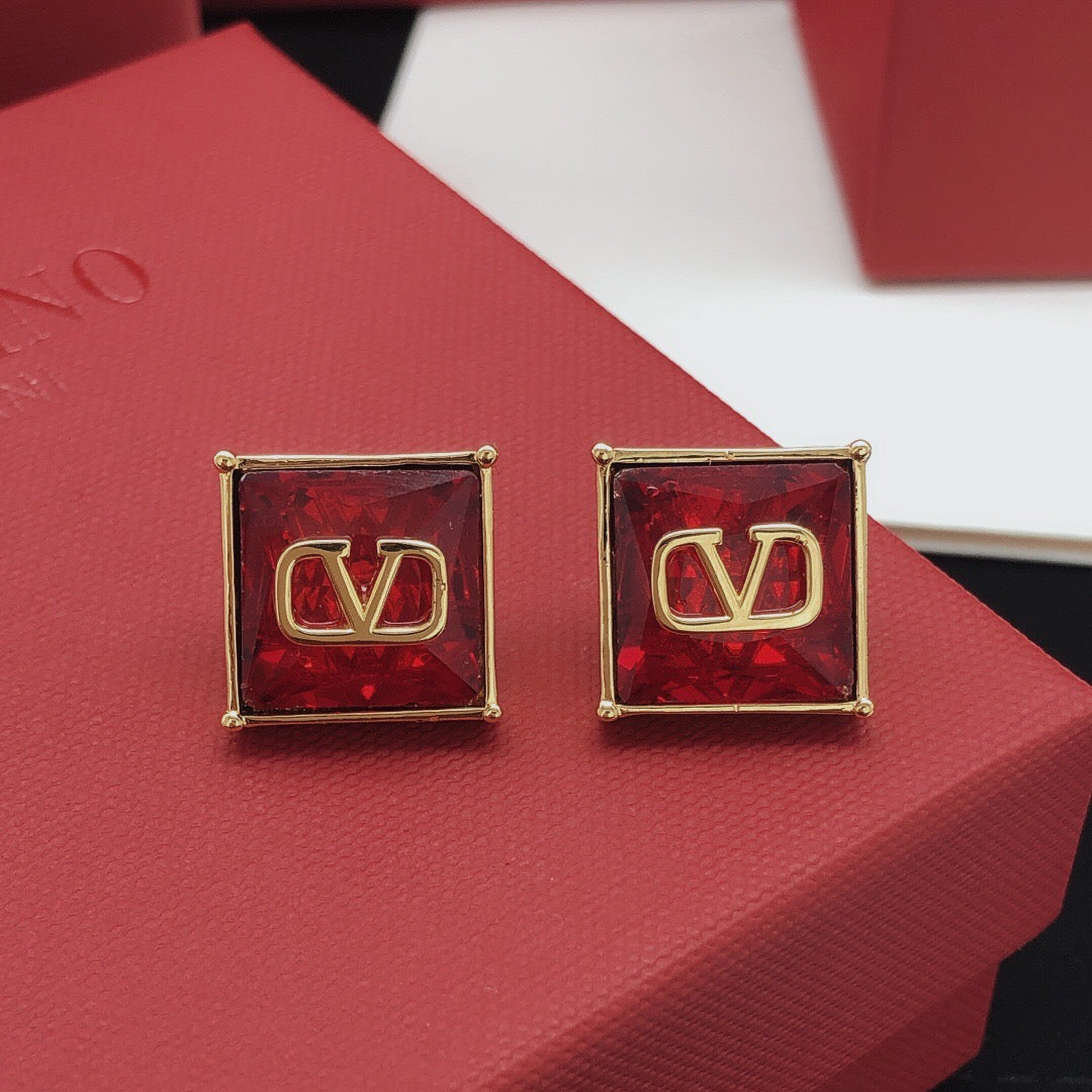 Martin Graham stud earrings in polished metal-tone – main product view