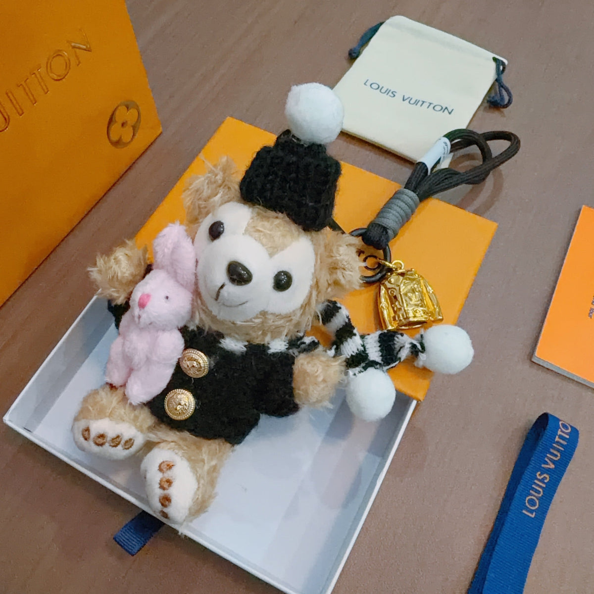 Martin Graham keychain in polished metal-tone – front product view