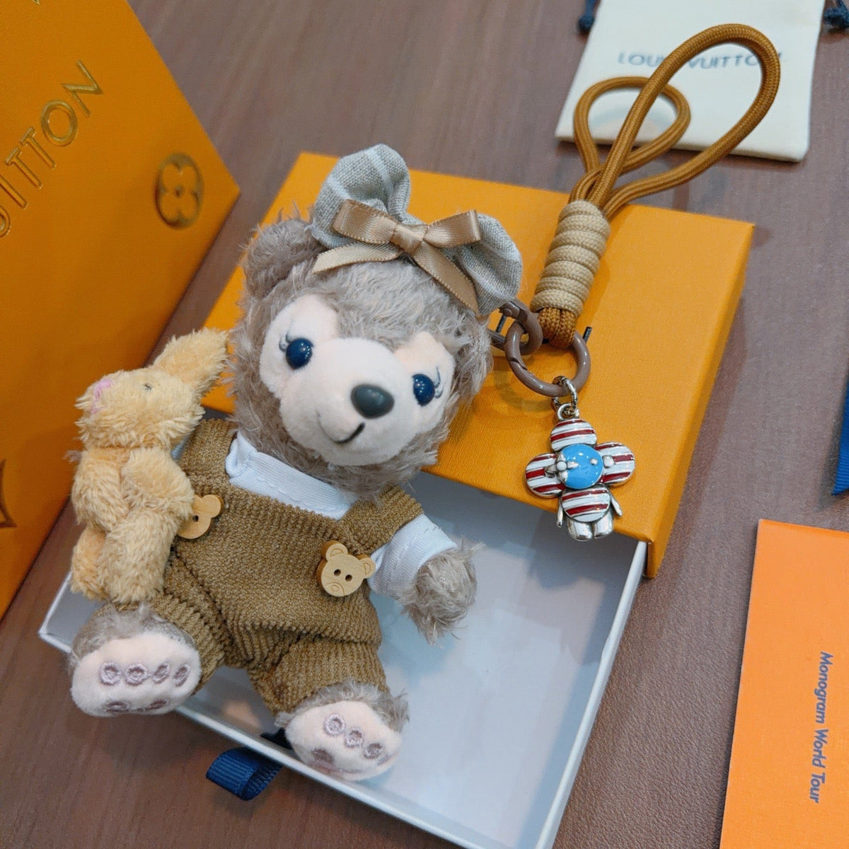 Martin Graham keychain in polished metal-tone – front product view