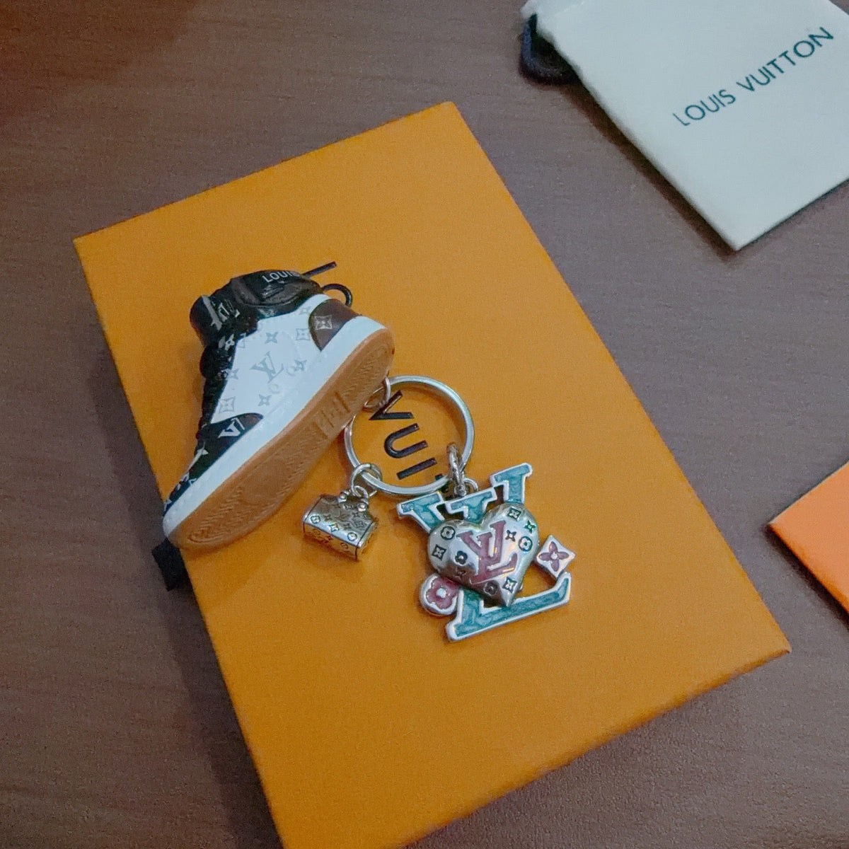 Martin Graham keychain in polished metal-tone – front product view