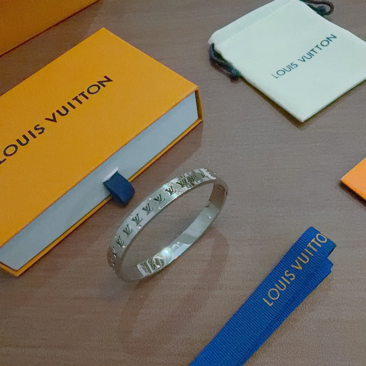Martin Graham bangle in polished metal-tone – main product view