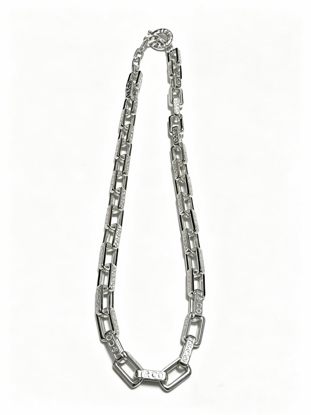 Martin Graham pendant necklace in polished metal-tone – front product view