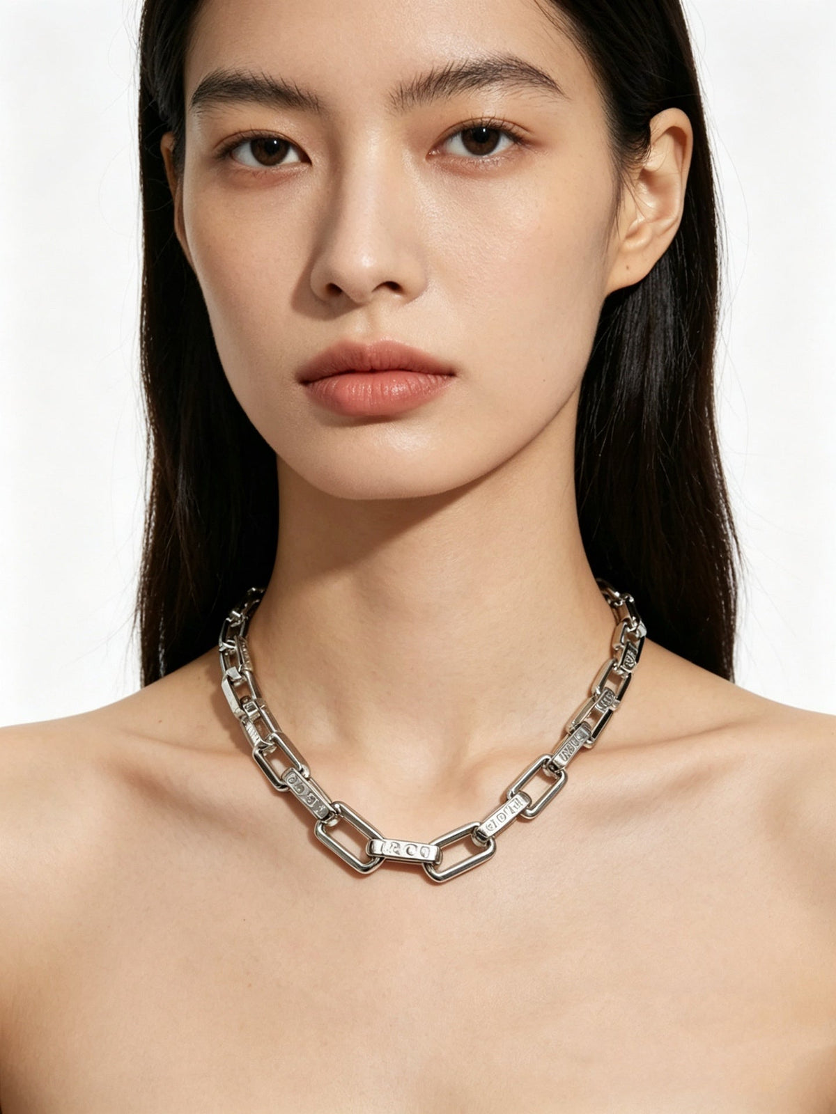 Martin Graham pendant necklace in polished metal-tone – main product view