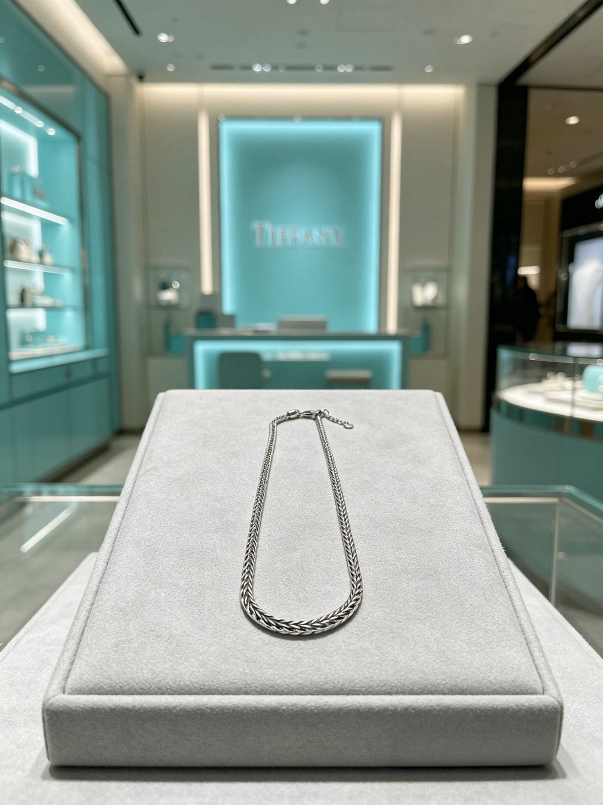 Martin Graham pendant necklace in polished metal-tone – front product view