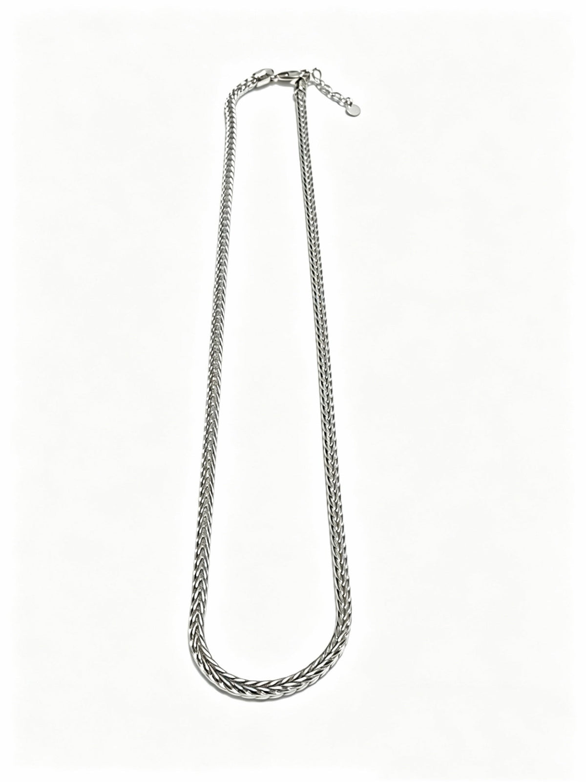 Martin Graham pendant necklace in polished metal-tone – front product view