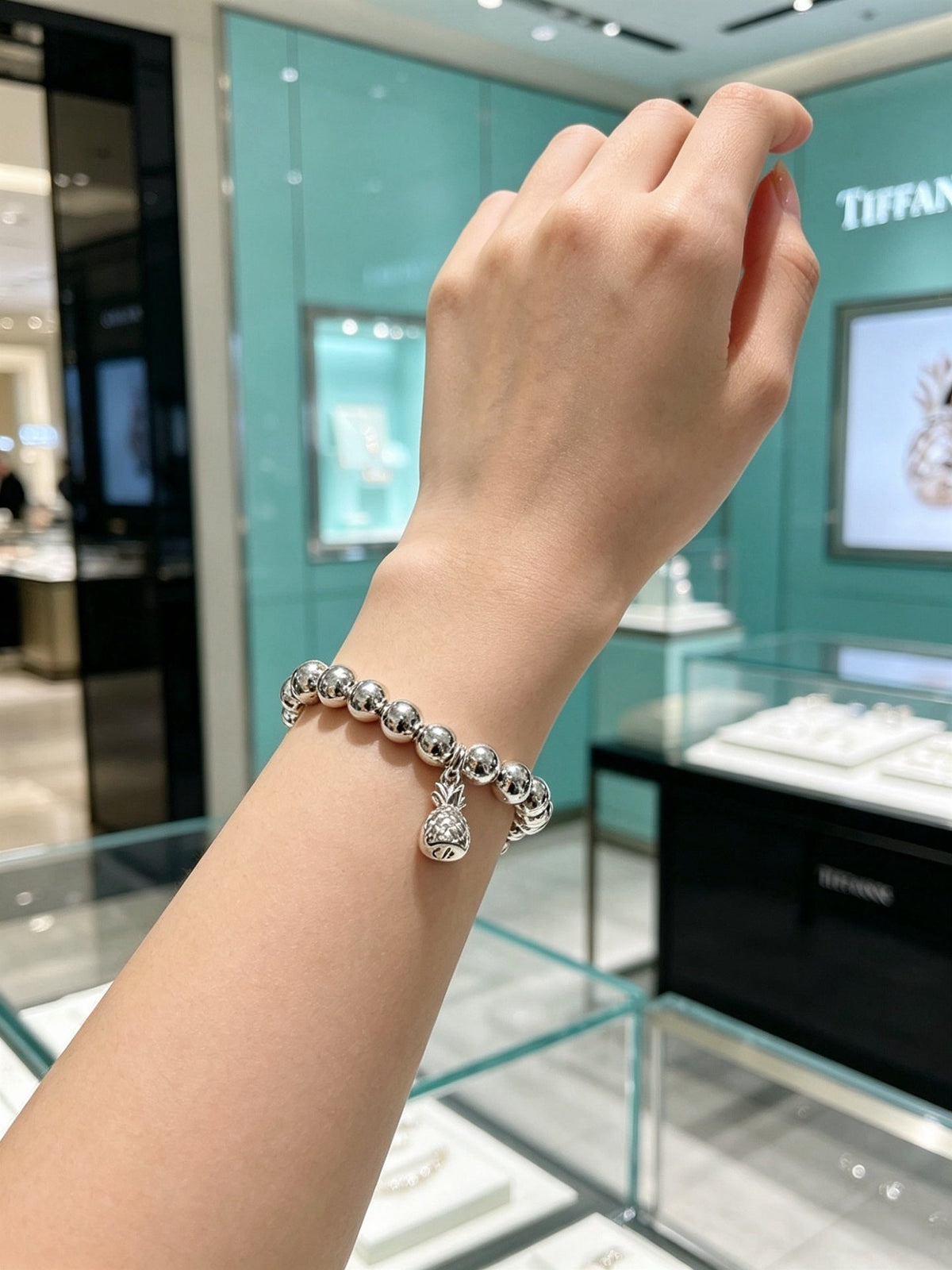 Martin Graham bracelet in polished metal-tone – styled product view