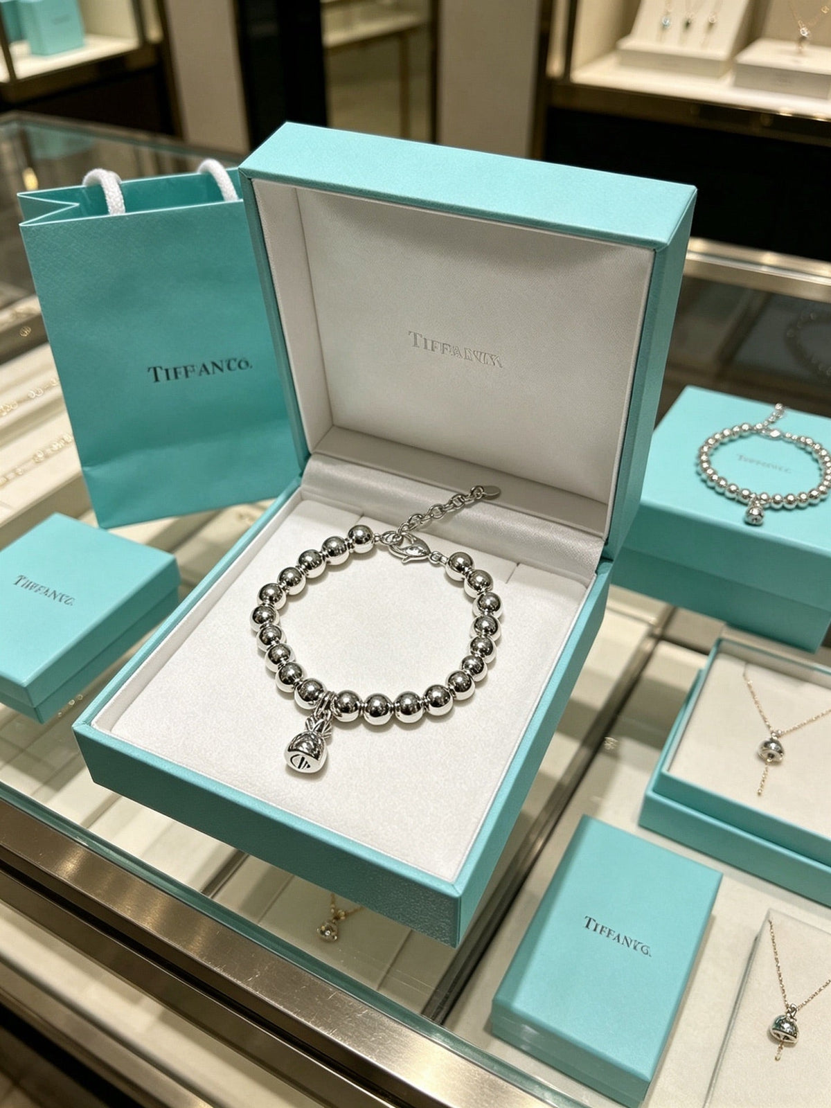 Martin Graham bracelet in polished metal-tone – front product view