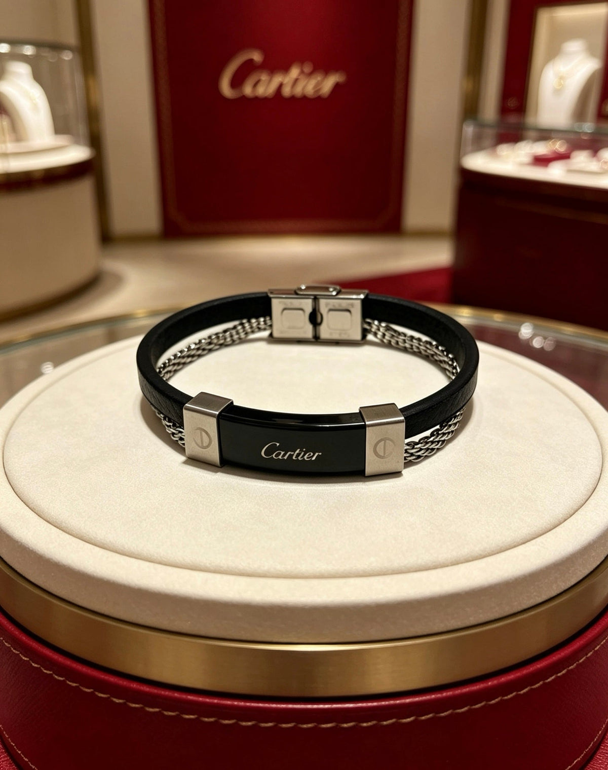 Martin Graham bracelet in polished metal-tone – front view
