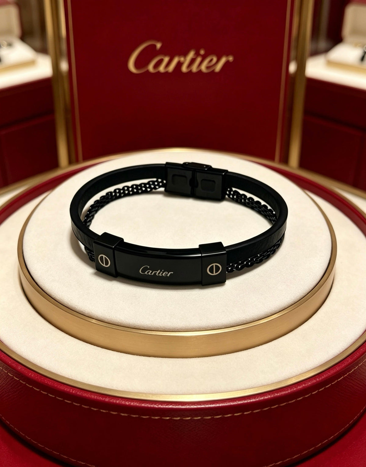Martin Graham bracelet in polished metal-tone