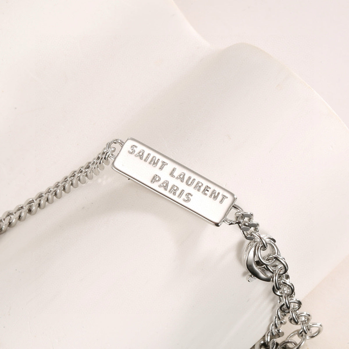 Martin Graham bracelet in polished metal-tone – front product view