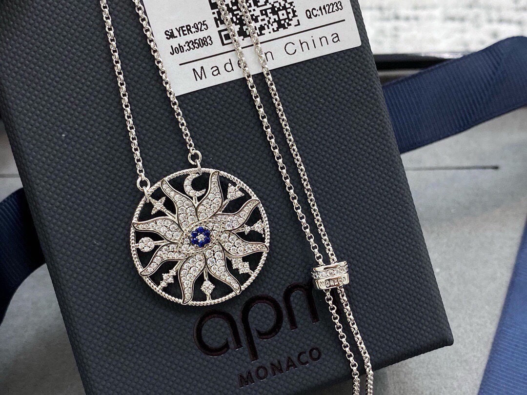 Martin Graham pendant necklace in polished metal-tone – main product view