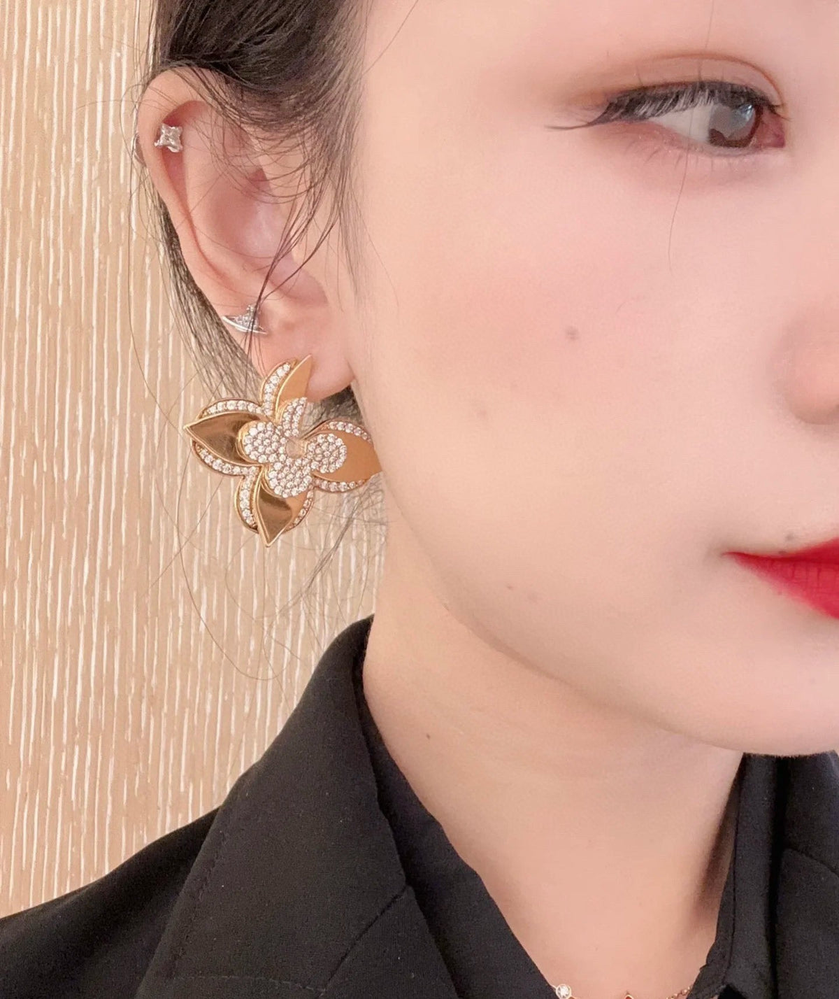 Martin Graham stud earrings in polished metal-tone – main product view
