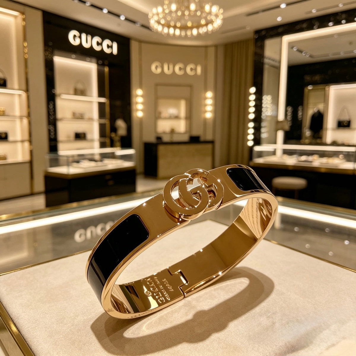 Martin Graham bangle in polished metal-tone – main product view