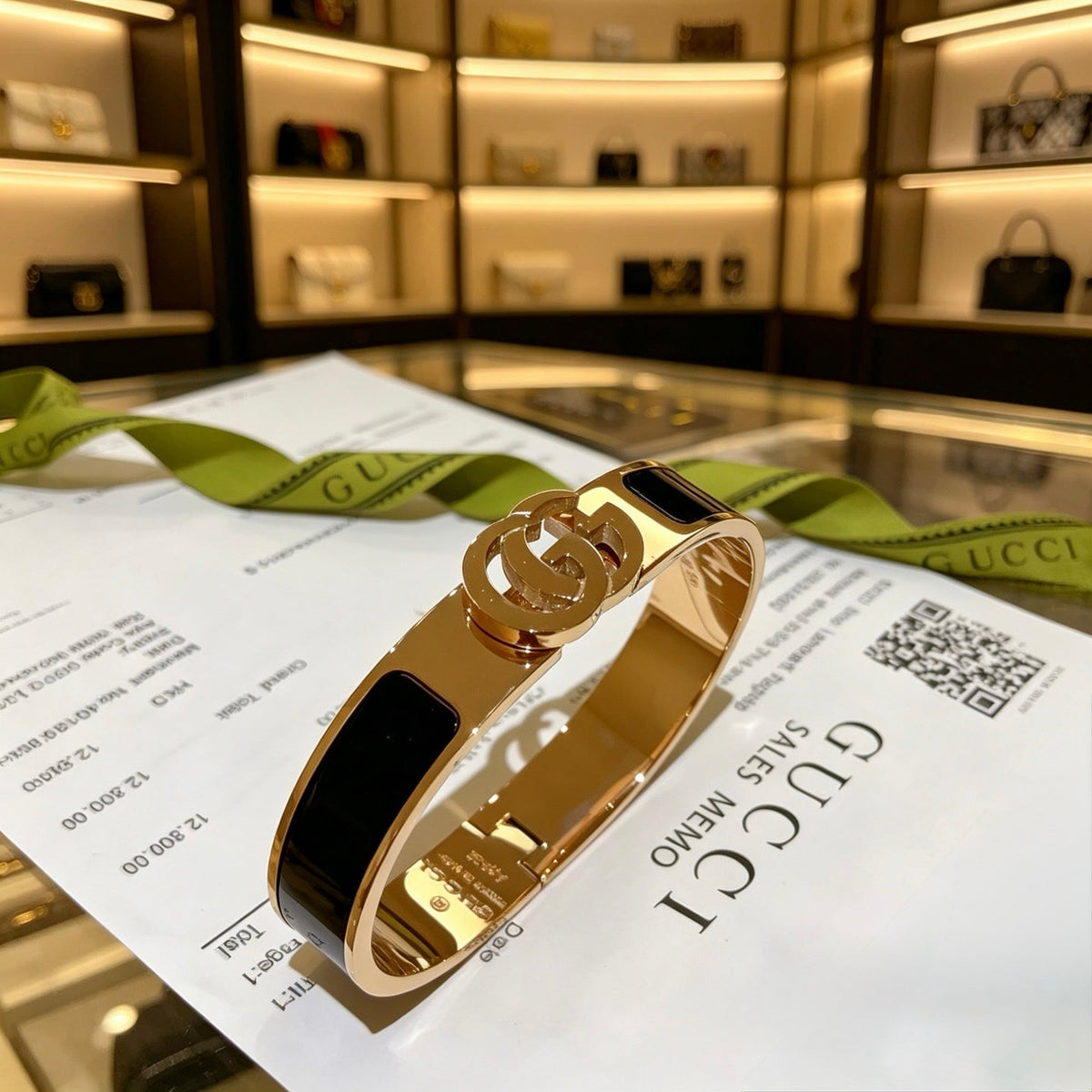 Martin Graham bangle in polished metal-tone – main product view