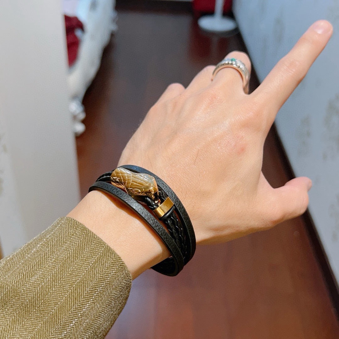 Martin Graham bangle in polished metal-tone – main product view