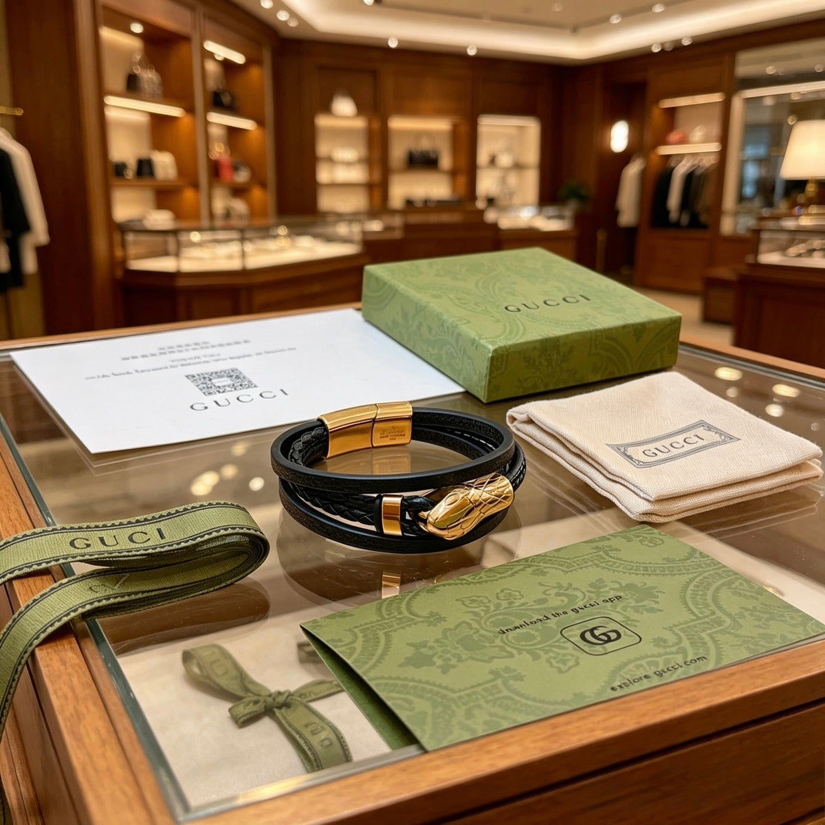 Martin Graham bangle in polished metal-tone – front product view