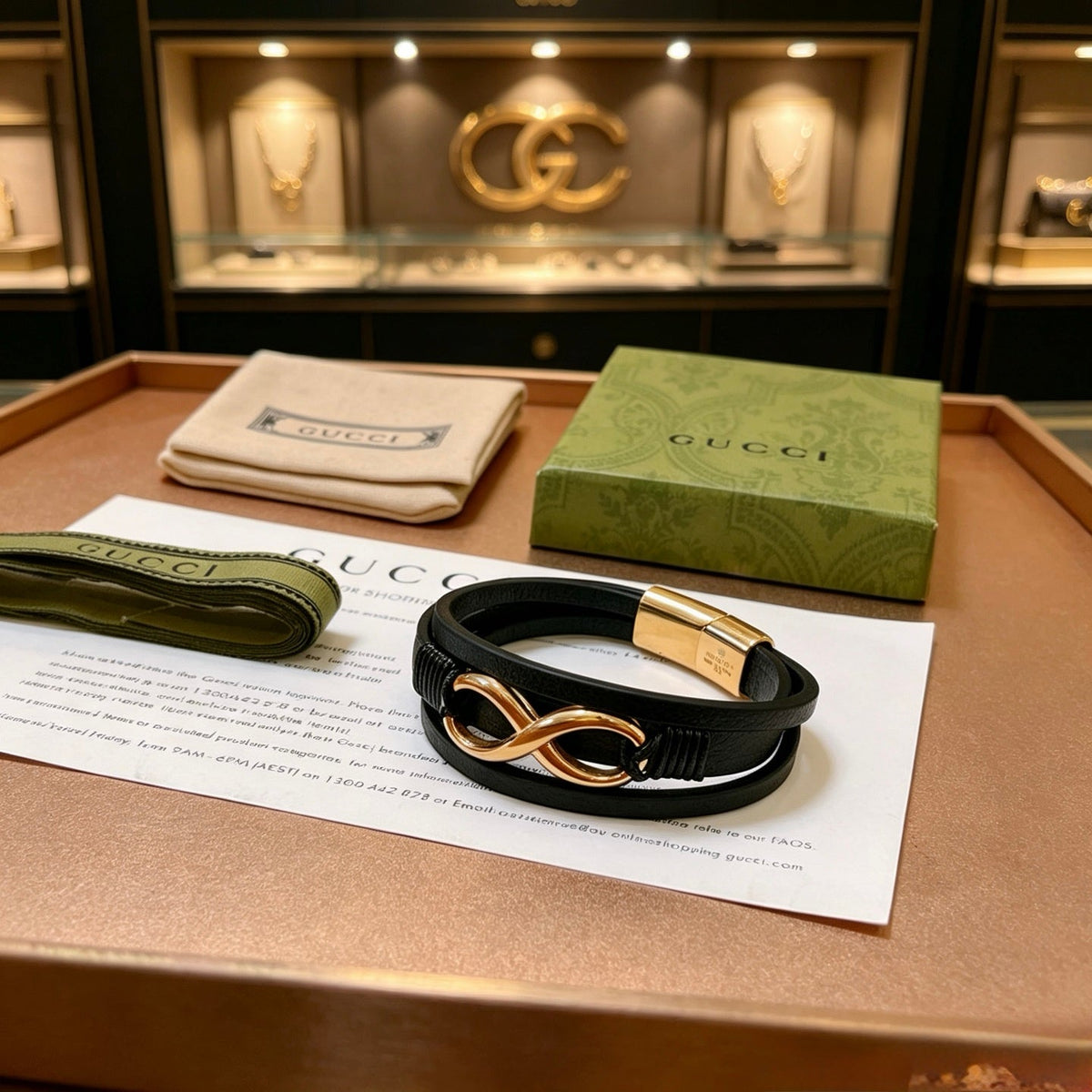 Martin Graham bangle in polished metal-tone – front product view