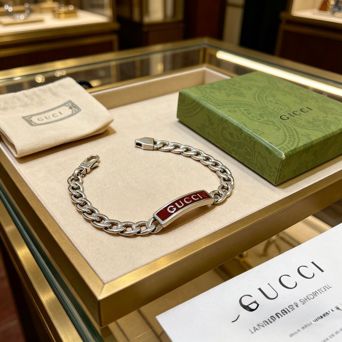 Martin Graham bracelet in polished metal-tone – close-up detail