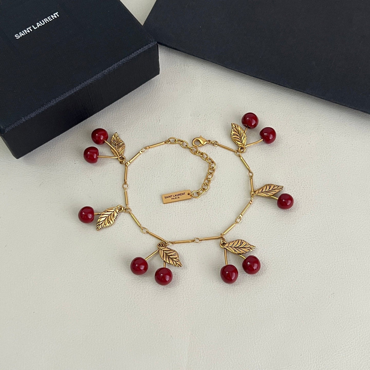 Martin Graham bracelet in polished metal-tone – close-up detail