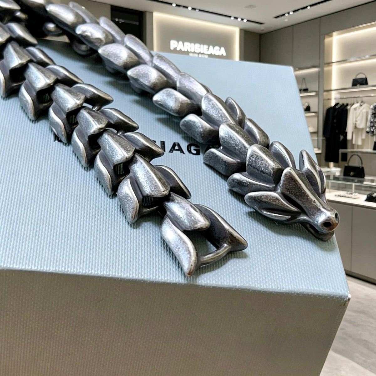 Martin Graham bracelet in polished metal-tone – front product view