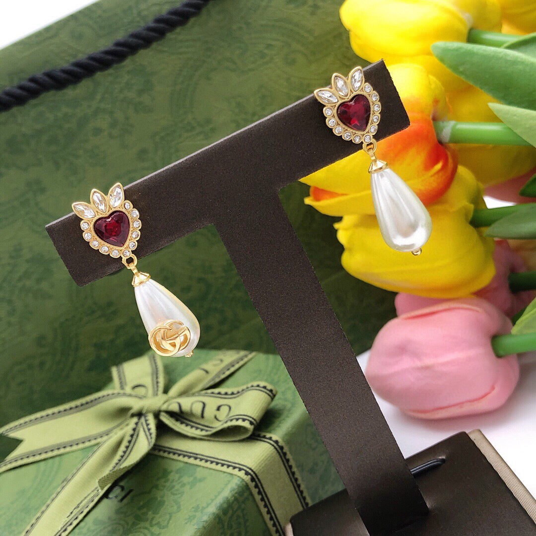 Martin Graham earrings in polished metal-tone – styled product view