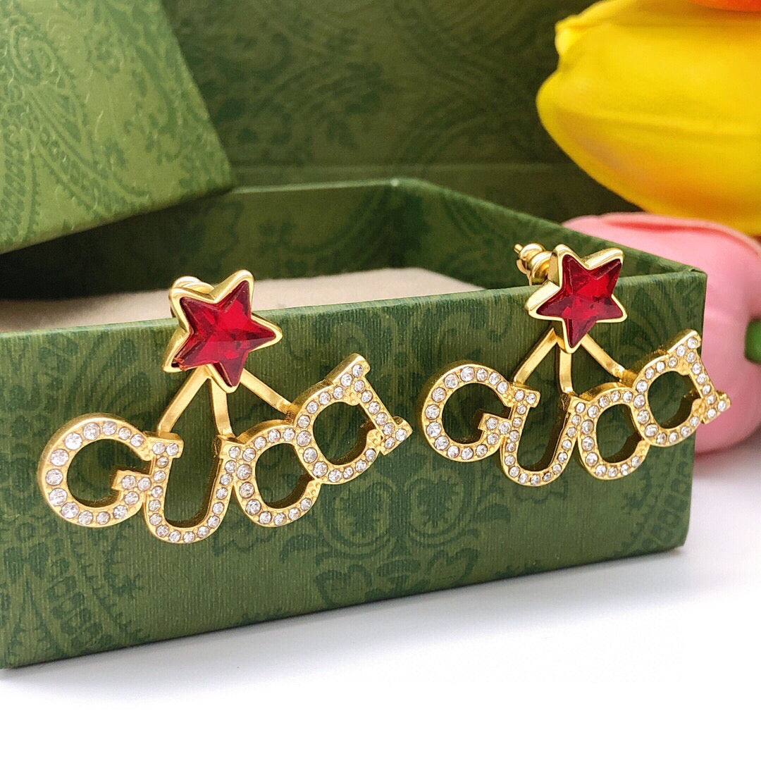 Martin Graham earrings in polished metal-tone – styled product view