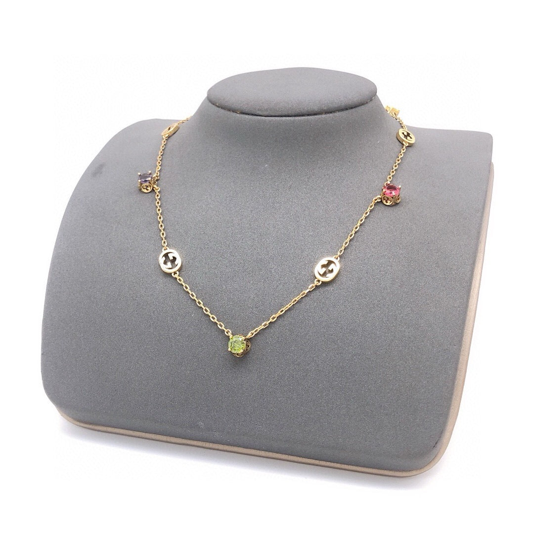 Martin Graham pendant necklace in polished metal-tone – main product view