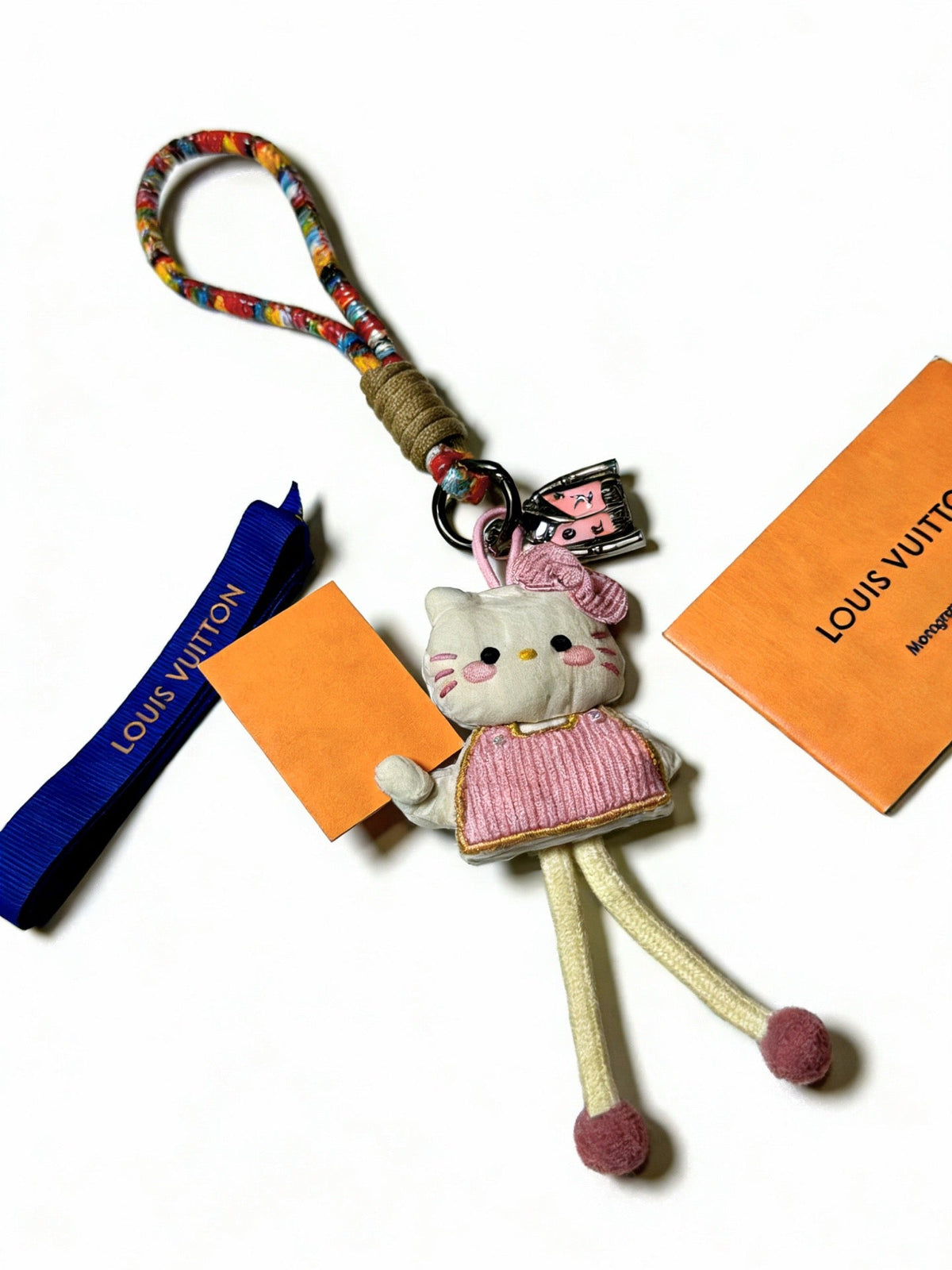 Martin Graham keychain in polished metal-tone – styled product view