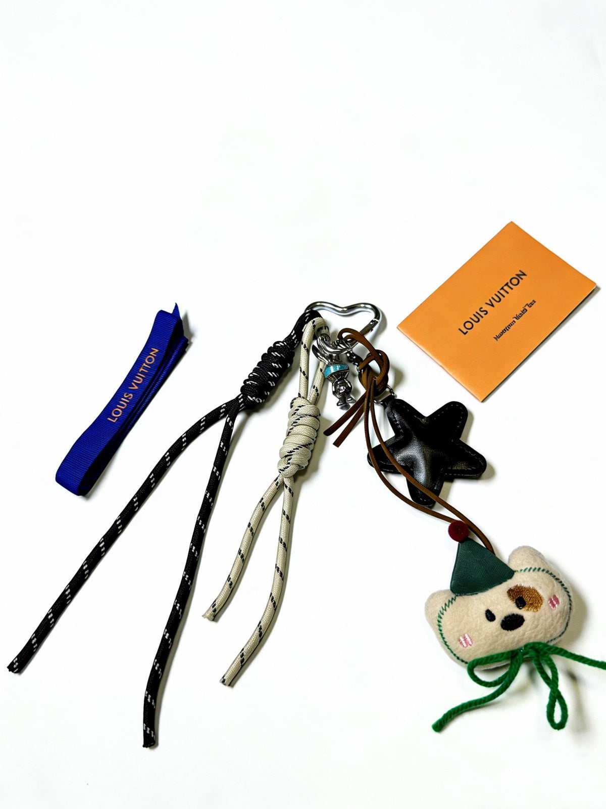Martin Graham keychain in polished metal-tone – close-up detail