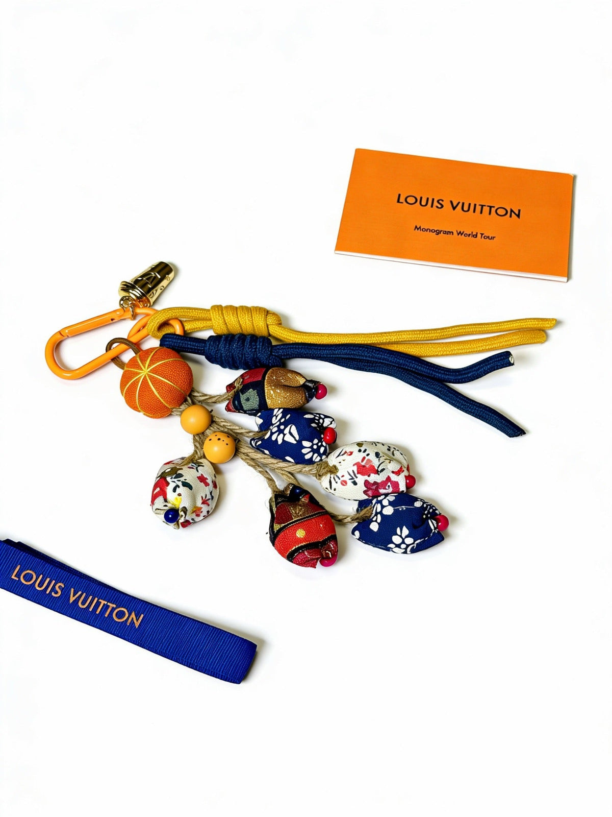Martin Graham keychain in polished metal-tone – styled product view