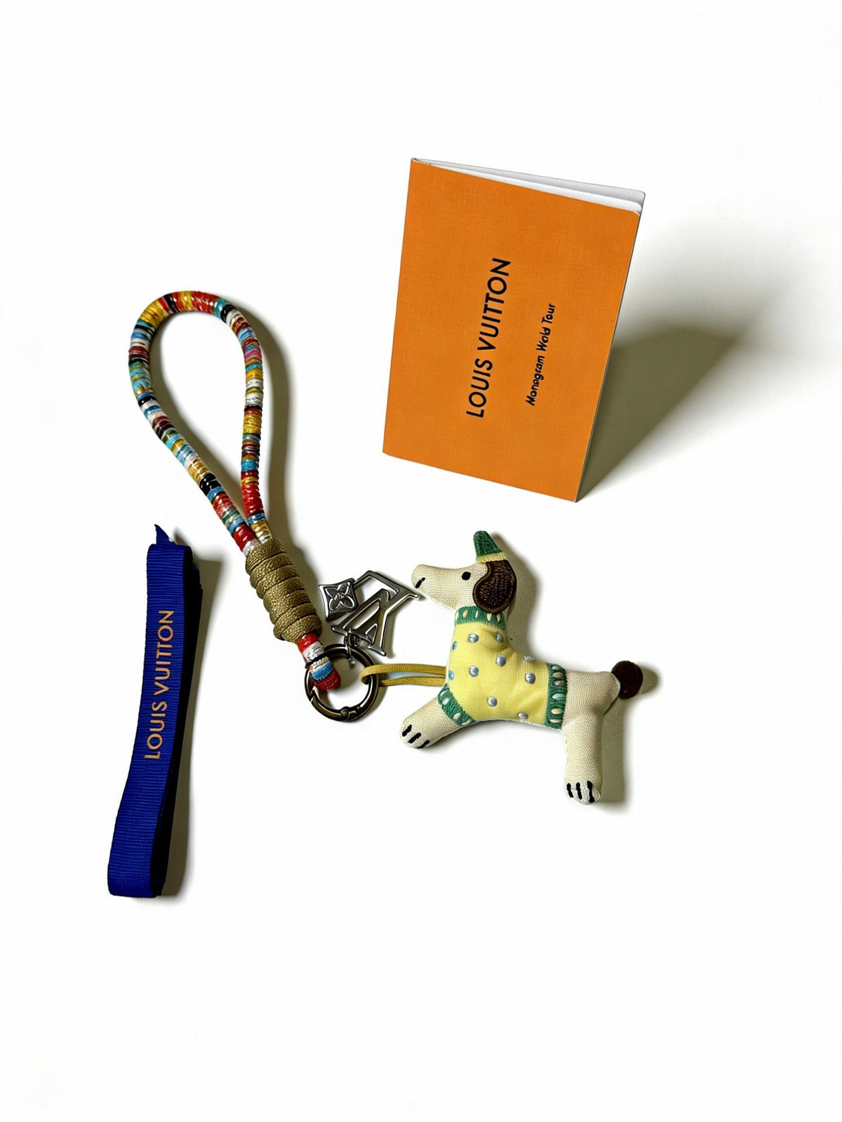 Martin Graham keychain in polished metal-tone – styled product view