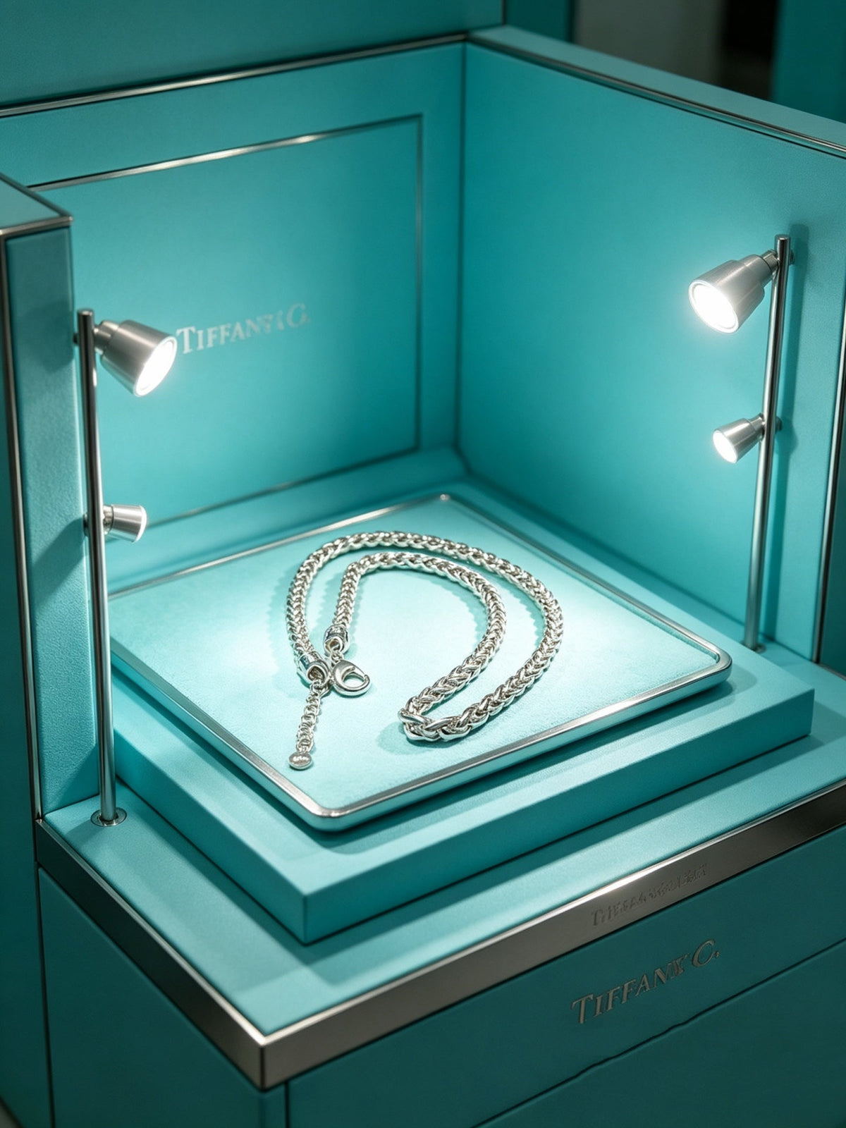 Martin Graham pendant necklace in polished metal-tone – styled product view