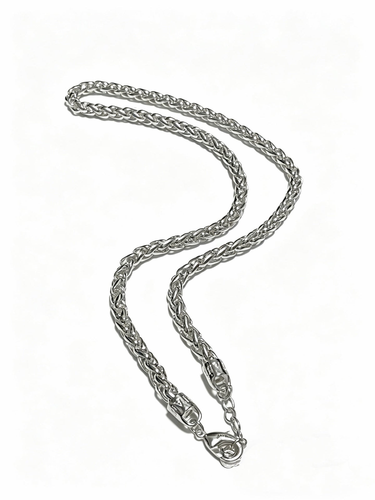 Martin Graham pendant necklace in polished metal-tone – front product view
